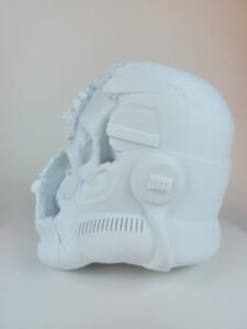 3D Printed 8" Star Wars Inspired Deathtrooper Stormtrooper Skull Model Display