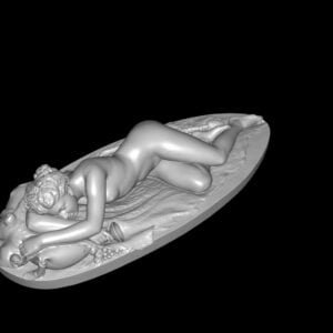Bacchante Sleeping Sculpture Home Decoration Replica 3d Printed Figurine Statuette