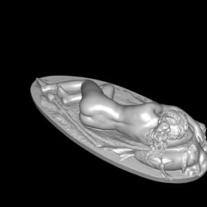 Bacchante Sleeping Sculpture Home Decoration Replica 3d Printed Figurine Statuette