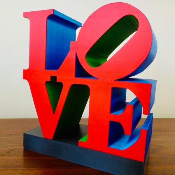 LOVE Sign / POP Art Sculpture - Scale model of Philadelphia Park, New York City installations - home/office decor - 3 Sizes