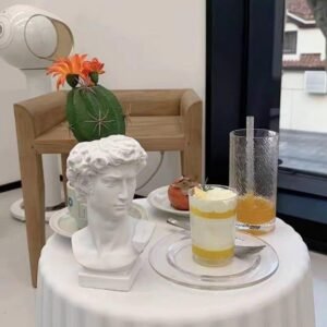 Statue Head David Sculpture Resin Pen Holder Desk Organizer Makeup Brush Flower Pot Vase Gift for Mom