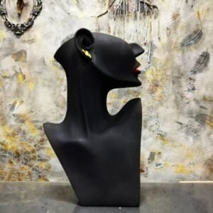 Modern Woman Head Bust Statue, Face Sculpture for Home Decor Gifting