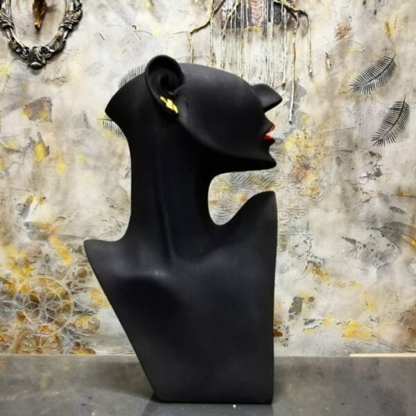 Modern Woman Head Bust Statue, Face Sculpture for Home Decor Gifting