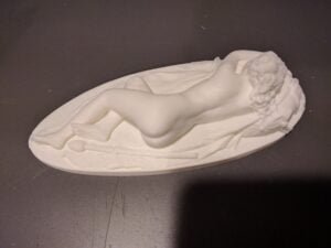 3D printed Sleeping Bacchante