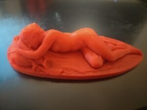 3D printed Sleeping Bacchante