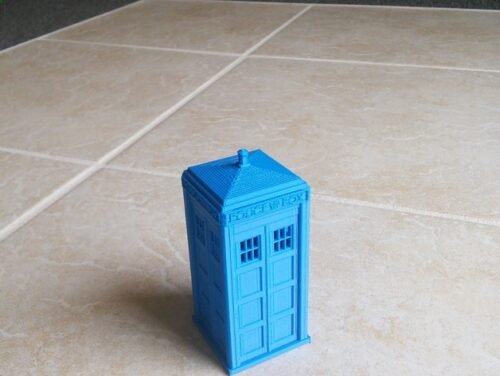 Doctor Who Tardis 3D Printed Hollow