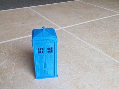 Doctor Who Tardis 3D Printed Hollow