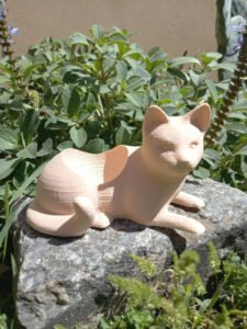 Artisans Cat Planter for office tabletop desk decor