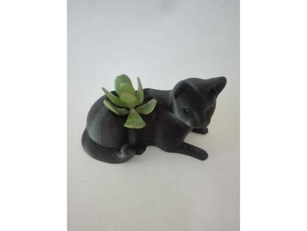 Artisans Cat Planter for office tabletop desk decor