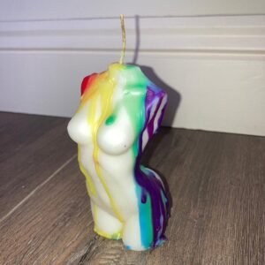 Scented Diy Rainbow Drizzle Woman Torso Candle