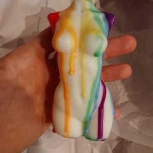 Scented Diy Rainbow Drizzle Woman Torso Candle