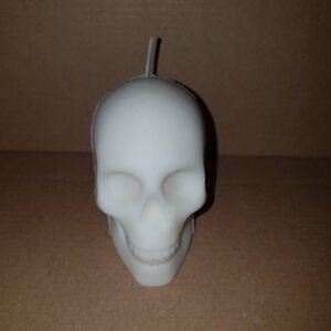 Large Human Skull Candle