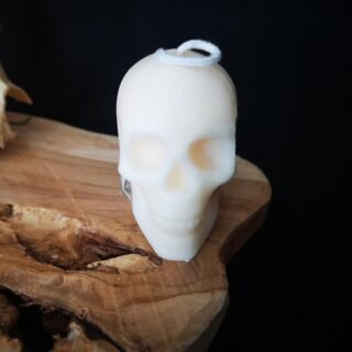 Human Skull Candle