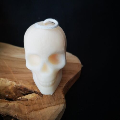 Human Skull Candle