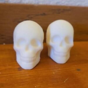 Large Human Skull Candle