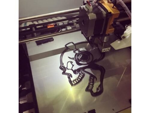 SKULL With Headphone Wall Art Decoration