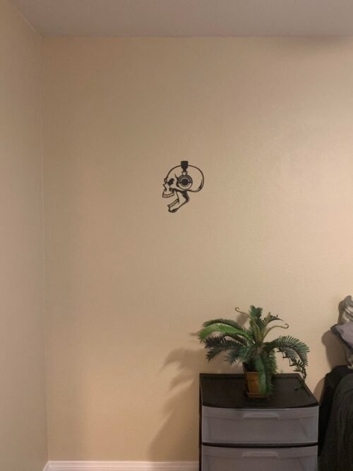 SKULL With Headphone Wall Art Decoration