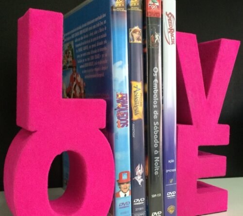 LOVE - 3D Library Bookends / Brackets Gift for Book Lovers Christmas Gift