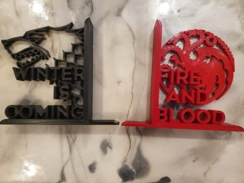 Game of Thrones Bookends GOT Decor Book End Support