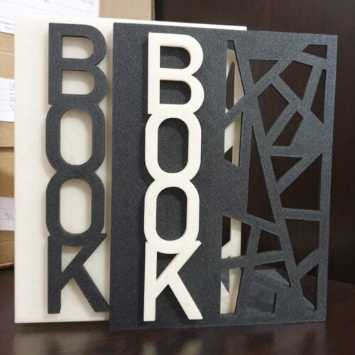 Book - 3D Library Bookends Brackets Gift for Book Lovers Gift