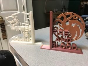 Game of Thrones Bookends GOT Decor Book End Support