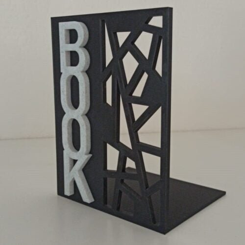 Book - 3D Library Bookends Brackets Gift for Book Lovers Gift