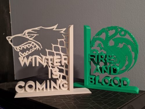 Game of Thrones Bookends GOT Decor Book End Support
