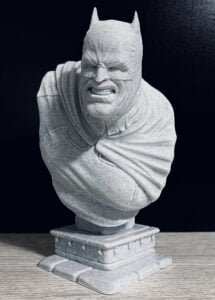The Dark Knight Batman Angry Bust 3D Printed