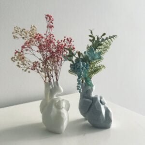 Heart Vase Anatomical Gift for Couple
