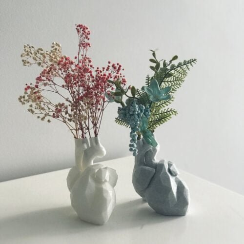 Heart Vase Anatomical Gift for Couple