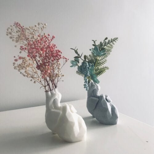 Heart Vase Anatomical Gift for Couple