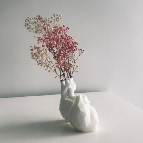 Heart Vase Anatomical Gift for Couple