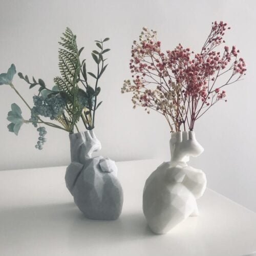 Heart Vase Anatomical Gift for Couple