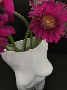 Woman Torso Statue Vase 20 cm High