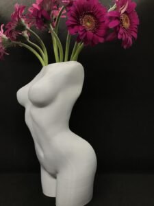 Woman Torso Statue Vase 20 cm High
