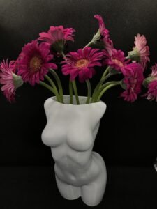 Woman Torso Statue Vase 20 cm High
