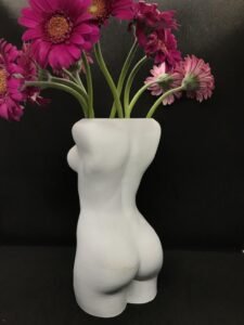 Woman Torso Statue Vase 20 cm High