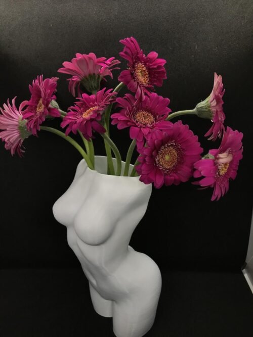 Woman Torso Statue Vase 20 cm High