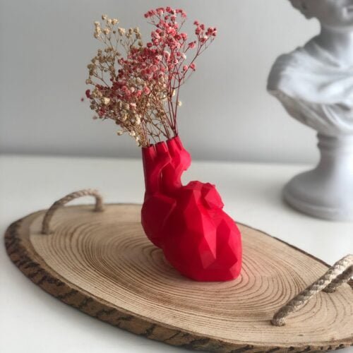 Heart Vase Anatomical Gift for Couple