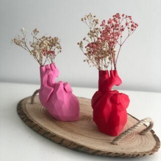 Heart Vase Anatomical Gift for Couple
