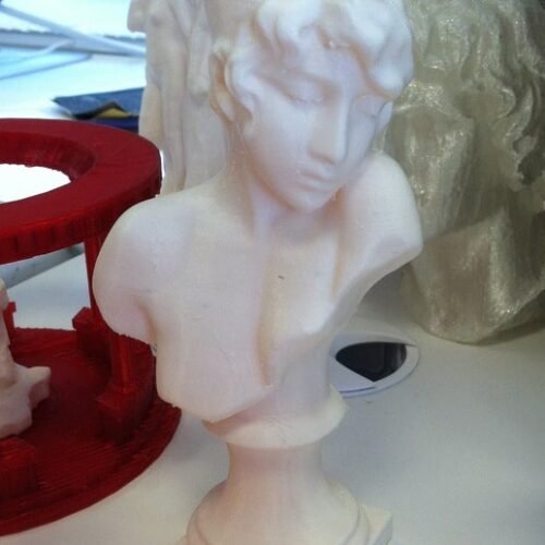 Sappho's Head Bust Sculpture 3D Printed