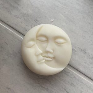 Sun and Moon Face Candle Soy Wax Premium