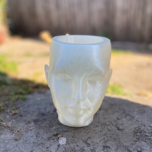 Human Head Planter Female Face Pot