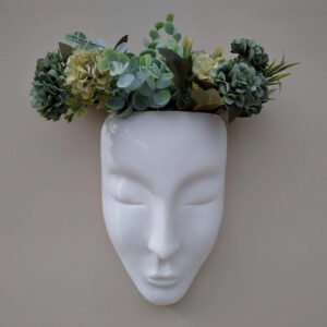 Female Face Plant Pot Mermaid Planter