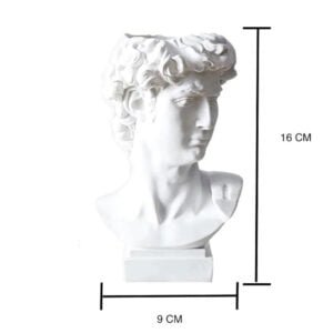 Michelangelo Statue David Head Bust Planter Vase