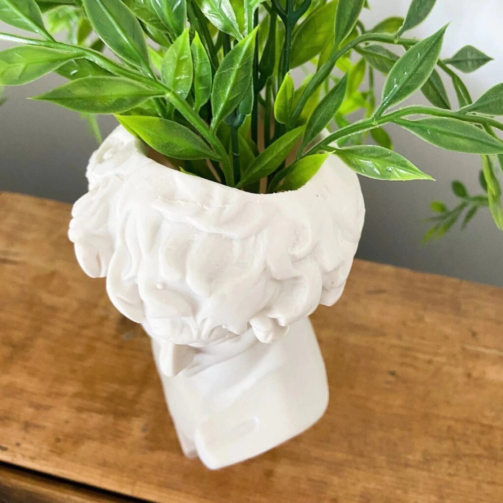 Michelangelo Statue David Head Bust Planter Vase - Makers India