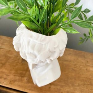 Michelangelo Statue David Head Bust Planter Vase
