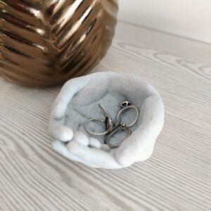 Cupped Hands Plant Pot with Drainage Holes - Hand Bowl - Storage Tray - Organizer - Hands Planter - Jewelry Holder