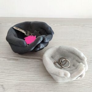 Cupped Hands Plant Pot with Drainage Holes - Hand Bowl - Storage Tray - Organizer - Hands Planter - Jewelry Holder