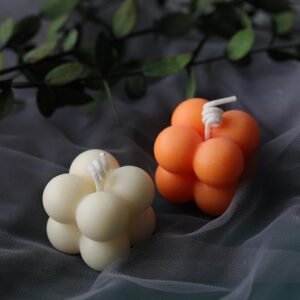 3D Magic Big Cube Candle Mold, 2 sizes Bubbles ball Candle Silicone Mold, DIY Handmade Soap mold, Chocolate cake, candle craft supplies